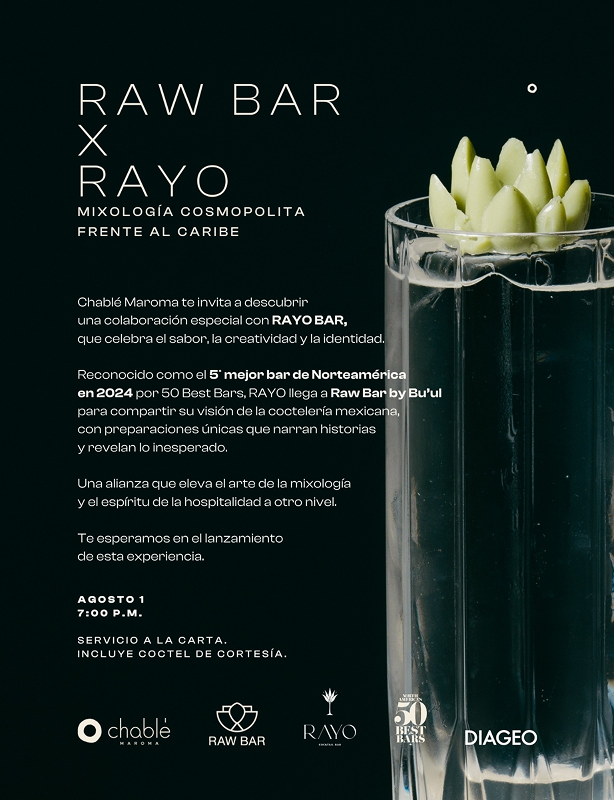 Raw bar and RAYO Bar invitation